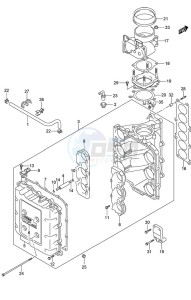 DF 250AP drawing Throttle Body