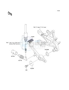 ZX 1000 E [NINJA ZX-10R] (E8F-E9FA) 0E8F drawing BRAKE PEDAL_TORQUE LINK