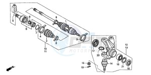 TRX350TE FOURTRAX ES drawing KNUCKLE (TRX350FM/FE)