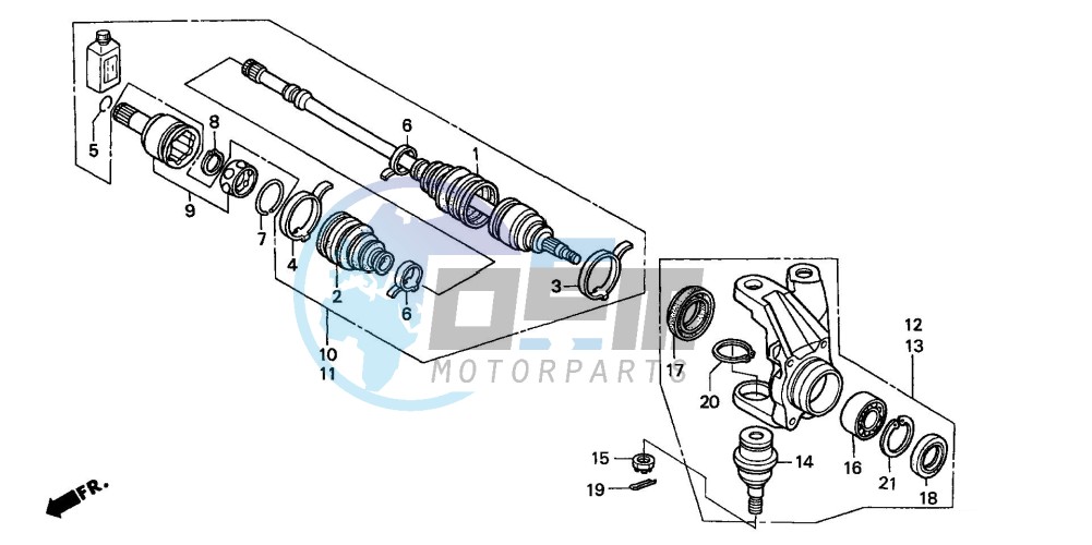 KNUCKLE (TRX350FM/FE)