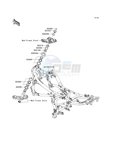 EX 650 A [NINJA 650R] (A6F-A8F) A7F drawing FRAME