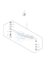 DF 9.9 drawing Drag Link - w/Power Tilt