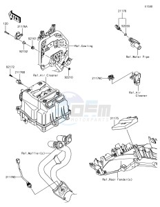 VERSYS-X 300 ABS KLE300CHF XX (EU ME A(FRICA) drawing Fuel Injection