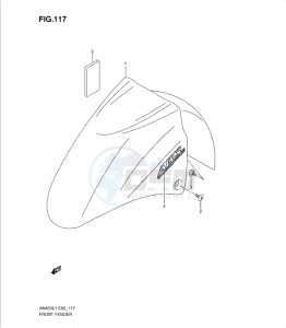 AN650 drawing FRONT FENDER (AN650AL1 E51)