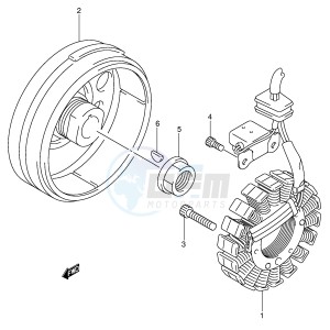 LT-Z250 (E28-E33) drawing MAGNETO