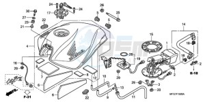 CB600F39 F / CMF ST drawing FUEL TANK