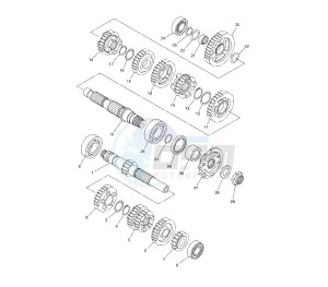 WR X 250 drawing TRANSMISSION