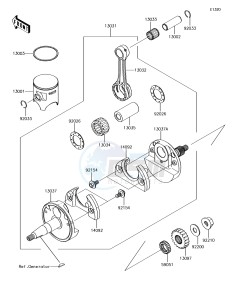 KX85 KX85CFF EU drawing Crankshaft/Piston(s)