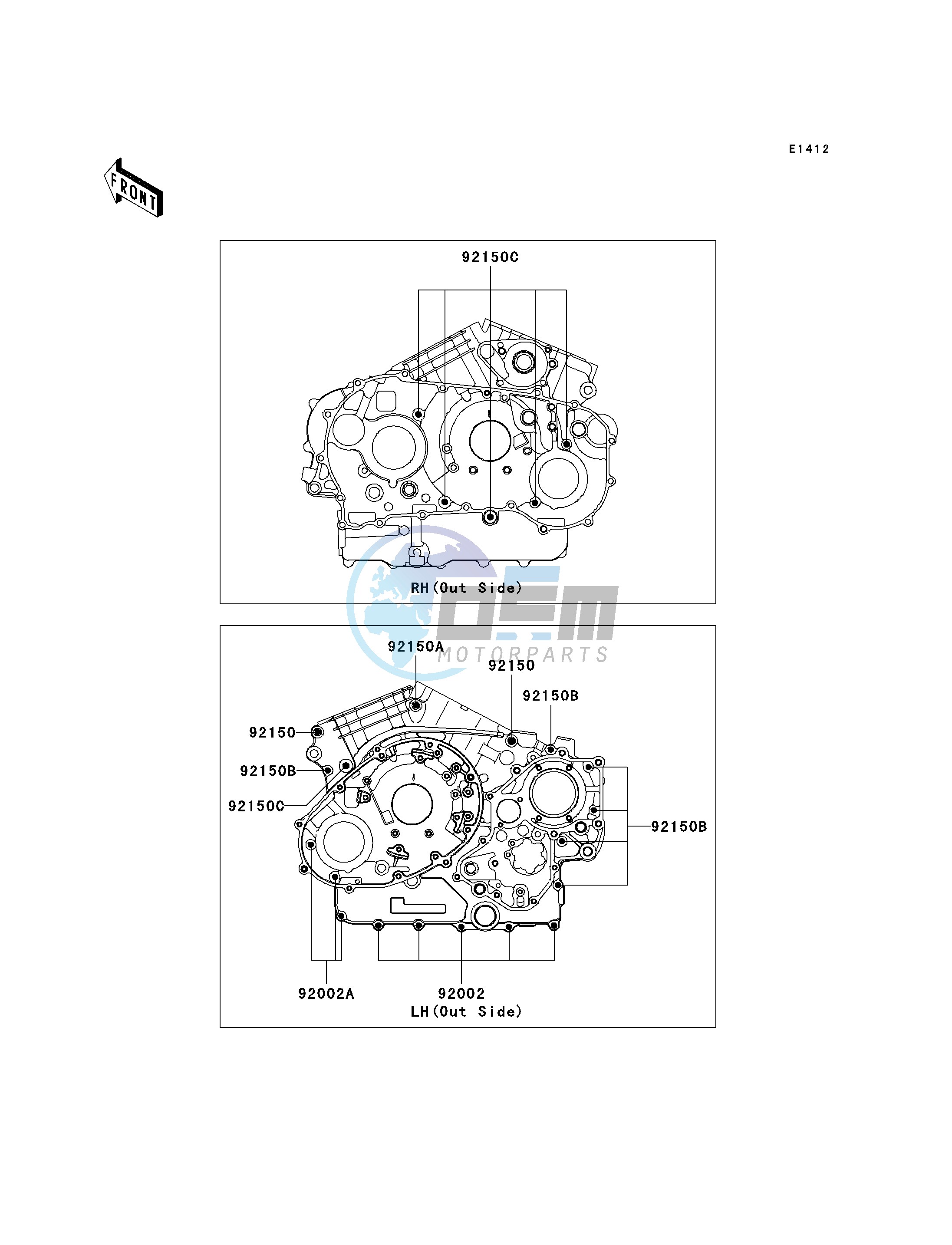 CRANKCASE BOLT PATTERN