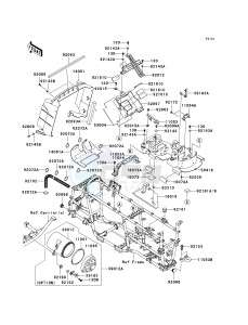 KVF 750 E [BRUTE FORCE 750 4X4I NRA OUTDOORS] (E8F-E9FA) E8FA drawing FRAME FITTINGS