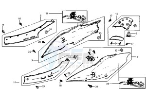 RED DEVIL - 50 cc drawing SIDE COVERS