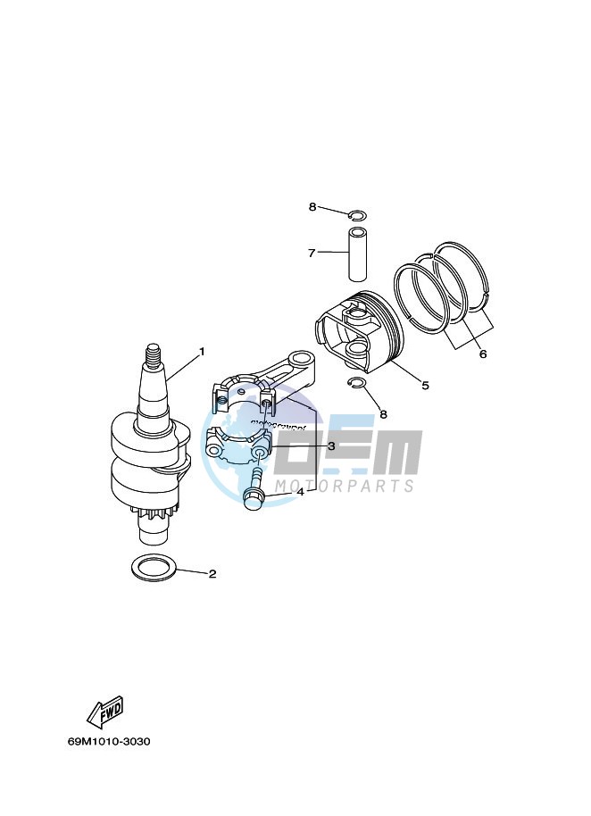 CRANKSHAFT--PISTON