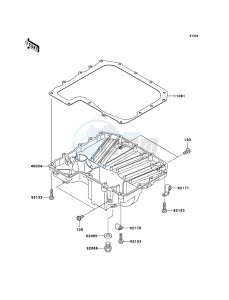 Z750 ZR750L7F GB XX (EU ME A(FRICA) drawing Oil Pan