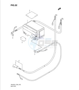 AN400Z drawing BATTERY (AN400AL1 E19)