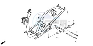 SFX50 drawing FRAME BODY