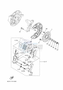 YFM700R (BMD6) drawing FRONT BRAKE CALIPER