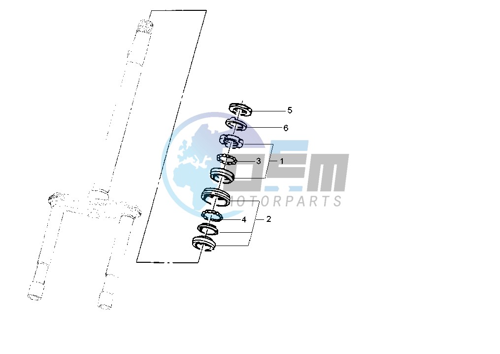 Steering bearing ball tracks