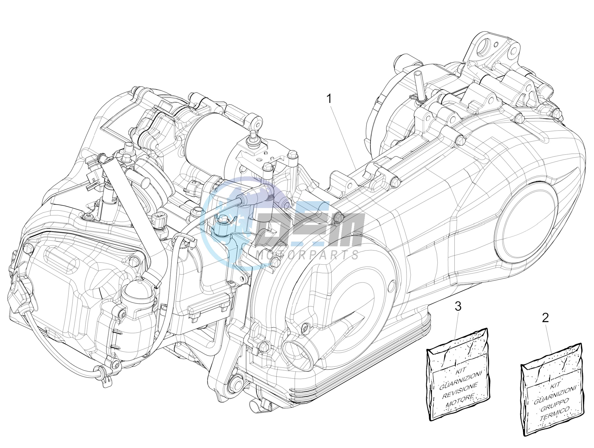 Engine, assembly