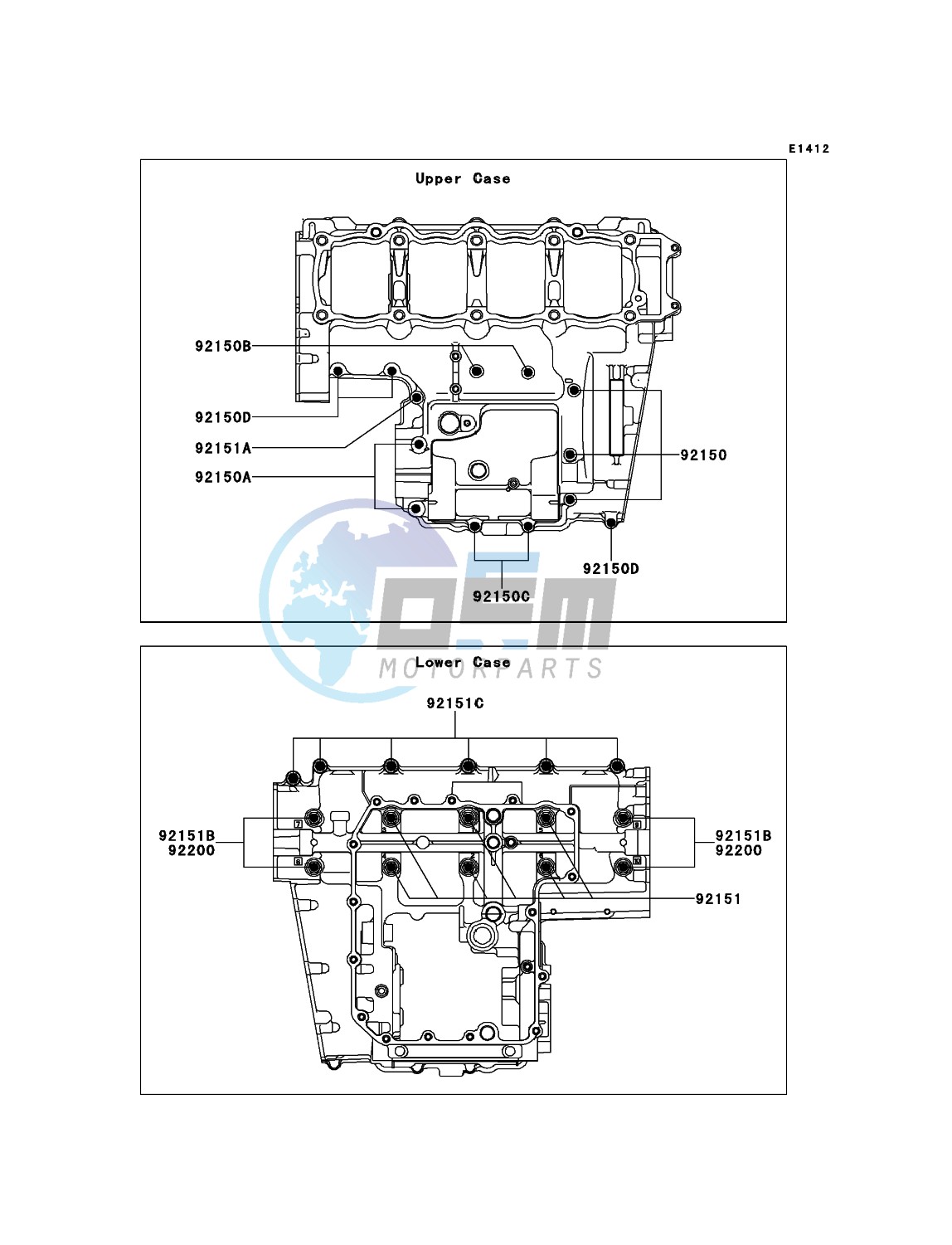 Crankcase Bolt Pattern