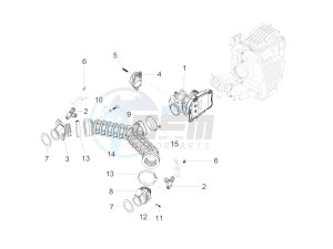 V7 II Racer ABS 750 drawing Throttle body