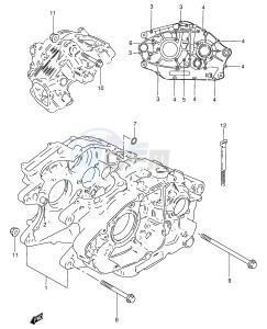 GN250 (E2) drawing CRANKCASE