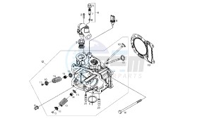 GP1 LOW SEAT - 250 CC VTHPT1B1A EU3 drawing VALVE