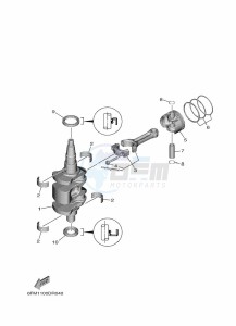 F25GMHL drawing CRANKSHAFT--PISTON