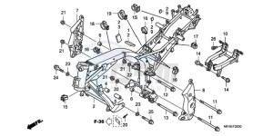 CBF1000AA UK - (E / MKH) drawing FRAME BODY