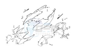 BOULEVARD - 125 CC 150 EU3 drawing REAR BODY