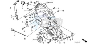 CBR1000RA9 Korea - (KO / ABS) drawing RIGHT CRANKCASE COVER