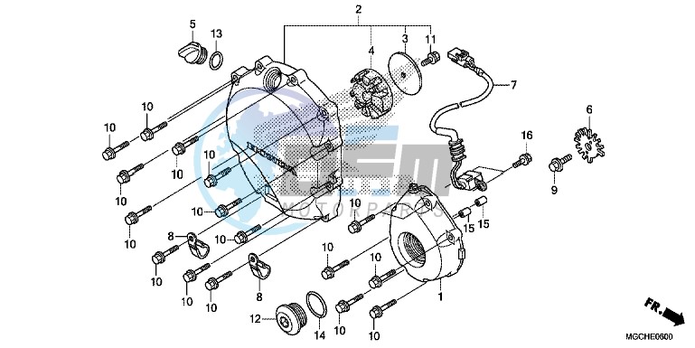 RIGHT CRANKCASE COVER