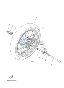 TRACER 900 MTT850 (B5CC) drawing FRONT WHEEL