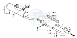 TRX250TMA U drawing MUFFLER