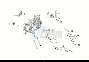 NH-T 200I (MG20BW-EU) (E5) (M1) drawing L. CRANK CASE