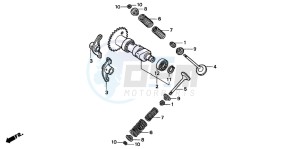 NSS250X FORZA X drawing CAMSHAFT/VALVE