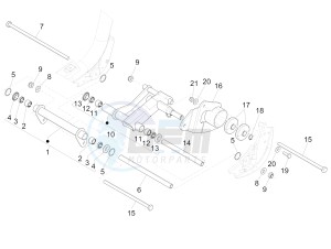 Liberty 150 iGET 4T 3V ie ABS (NAFTA) drawing Swinging arm