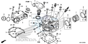 TRX420FA1H TRX420 ED drawing CYLINDER HEAD