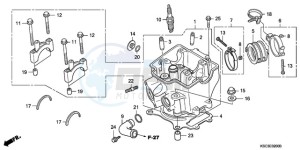 CRF250X9 Europe Direct - (ED / CMF) drawing CYLINDER HEAD