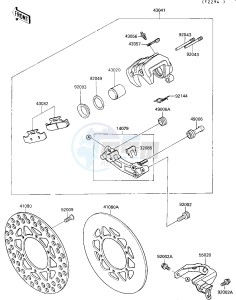 KX 125 G [KX125] (G1) [KX125] drawing REAR BRAKE