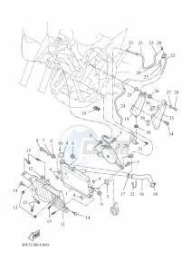 XTZ690 TENERE 700 (BHL9) drawing RADIATOR & HOSE