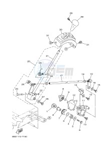 YFM450FWBD KODIAK 450 EPS (BB5A) drawing SHIFT SHAFT