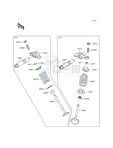 KLX125 KLX125CEF XX (EU ME A(FRICA) drawing Valve(s)