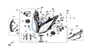 GTS 125I drawing HEADLAMP CPL