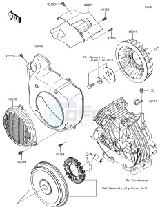 MULE SX 4x4 KAF400HJF EU drawing Cooling