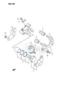 RM80 (E3) drawing REAR CALIPERS (MODEL L M N P R S)