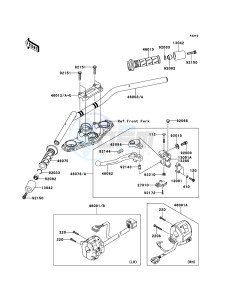 ER-6f ABS EX650B7F GB XX (EU ME A(FRICA) drawing Handlebar