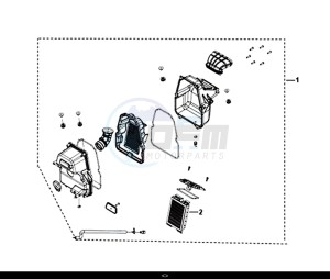 NH-T 125I (MG12B1-EU) (L9-M0) drawing AIR CLEANER ASSY