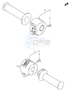 GN250 (E2) drawing HANDLE SWITCH (MODEL T W X)