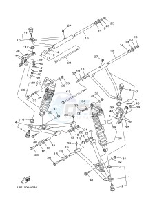 YFZ450R YFZ450RB (18PK 18PL) drawing FRONT SUSPENSION & WHEEL