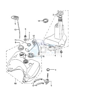 SPEEDFIGHT AQUA - 50 cc drawing FUEL TANK